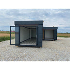 Módulo Comercial Combinado de 2 Peças – 3 x 6 m (36 m²)